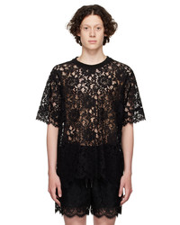 Dolce & Gabbana Black Lace T Shirt