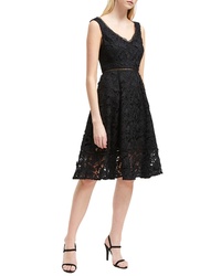 French Connection Blossom Lace Fit Flare Dress