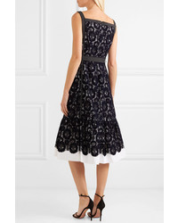Tory Burch Kristen Flocked Lace And Cotton Dress
