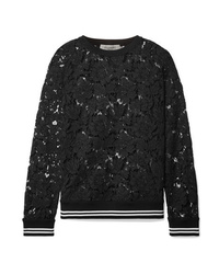 Black Floral Lace Long Sleeve T-shirt