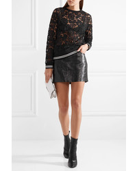 Valentino Med Corded Cotton Blend Lace Sweatshirt
