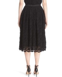 St. John Collection Floral Lace Skirt