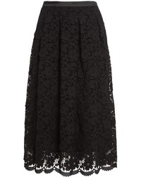 St. John Collection Floral Lace Skirt