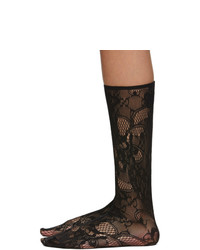 Gucci Black Blossom Gg Socks