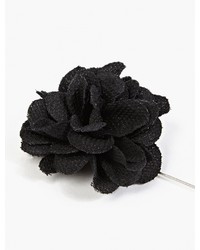 Lanvin Black Rose Tie Pin