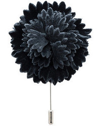 Lanvin Flower Pin In Anthracite