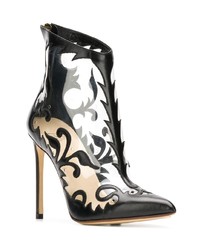Francesco Russo Embroidered Transparent Booties