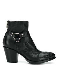 Rocco P. Floral Embroidery Ankle Boots
