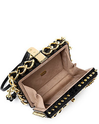 Dolce & Gabbana Embellished Crocodile Ayers Box Clutch