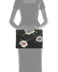 Rebecca Minkoff Leo Floral Embroidered Envelope Clutch Bag