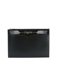 Olympia Le-Tan Psycho Embroidered Large Pouch