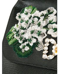 Dolce & Gabbana White Geranium Printed Sicily Bag