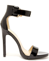 rsvp My Delicious Canter White Patent Ankle Strap Heels