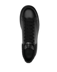 Alexander McQueen Floral Bead Detail Leather Sneakers