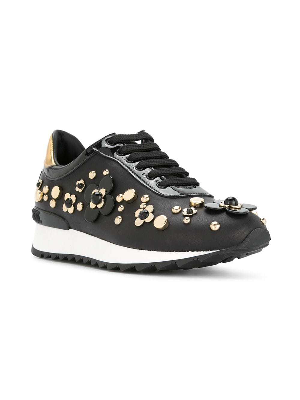 Casadei Metallic Flower Sneakers, $520 | farfetch.com | Lookastic