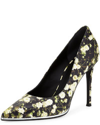 Givenchy Floral Print Leather Pump Babys Breath