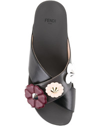 Fendi Floral Patch Sandals