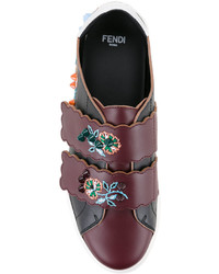 Fendi Floral Patch Sneakers