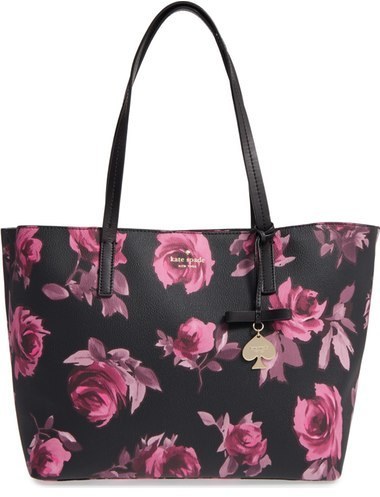 Kate Spade New York Hawthorne Lan Roses Ryan Tote Purple, $198 | Nordstrom  | Lookastic