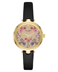 kate spade new york Holland Floral Leather Watch
