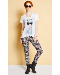 Aeropostale Invite Only Floral Leggings