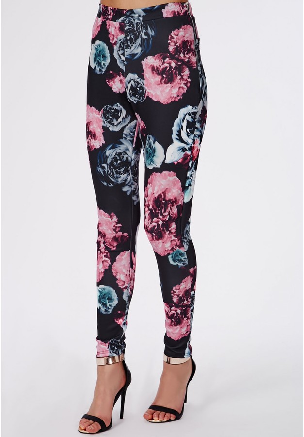 Missguided Zoey Floral Scuba Pants, $29, Missguided