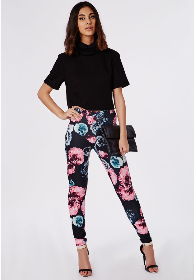 Missguided Zoey Floral Scuba Pants, $29, Missguided