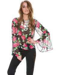 Swell Loves Me Not Bell Sleeve Top