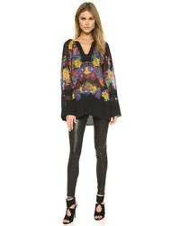 Just Cavalli Mexican Couture Print Blouse