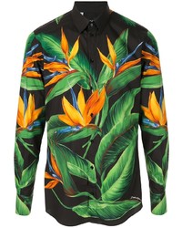 Dolce & Gabbana Bird Of Paradise Print Shirt