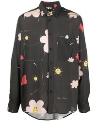 MTL STUDIO Embroidered Button Down Shirt