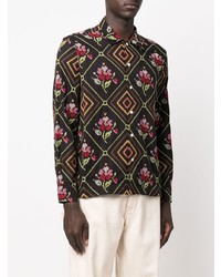 Bode Floral Embroidered Shirt