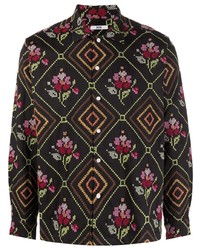 Bode Floral Embroidered Shirt