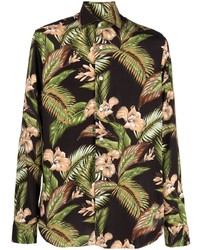 Barba Floral Palm Print Shirt