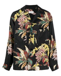 Lemaire Floral Print Buttoned Shirt