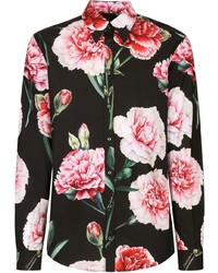 Dolce & Gabbana Floral Print Cotton Shirt