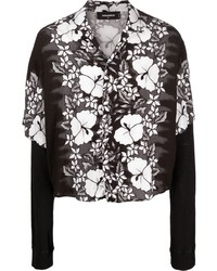 DSQUARED2 Floral Print Layered Shirt