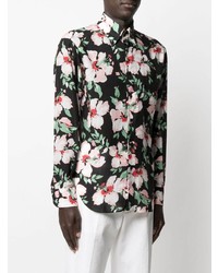 Tom Ford Floral Print Long Sleeve Shirt