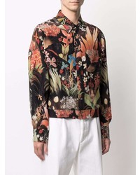 Lanvin Floral Print Long Sleeve Shirt