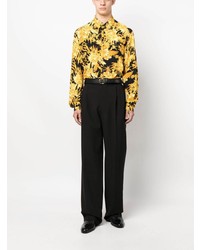 Just Cavalli Floral Print Long Sleeve Shirt