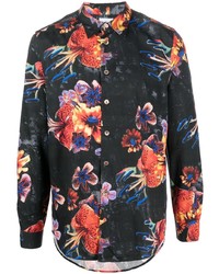 PS Paul Smith Floral Print Long Sleeve Shirt