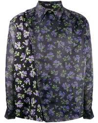 DUOltd Floral Print Wrap Shirt
