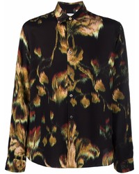 Paul Smith Leaf Print Buttoned Up Shirt