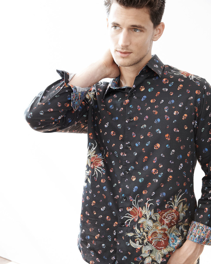 AMBERGLEAM Flower Shirt BLACK - トップス