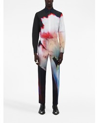 Alexander McQueen Solarised Flower Long Sleeve Shirt