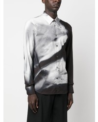 Alexander McQueen Solarized Flower Cotton Shirt