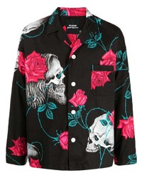 Yohji Yamamoto Wildside Skull Print Cotton Shirt