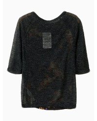 Choies New Look Black Floral Print T Shirt