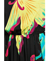 Boohoo Maya Oriental Floral Maxi Dress