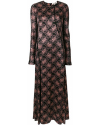 Dvf Diane Von Furstenberg Floral Pattern Maxi Dress